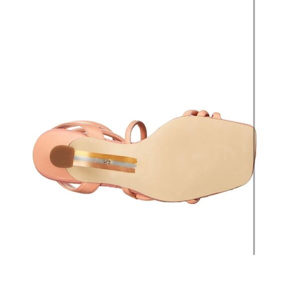 $150 Sam Edelman Maven Women's Leather Square Toe Heels in Pink, Size 6 - Picture 8 of 8